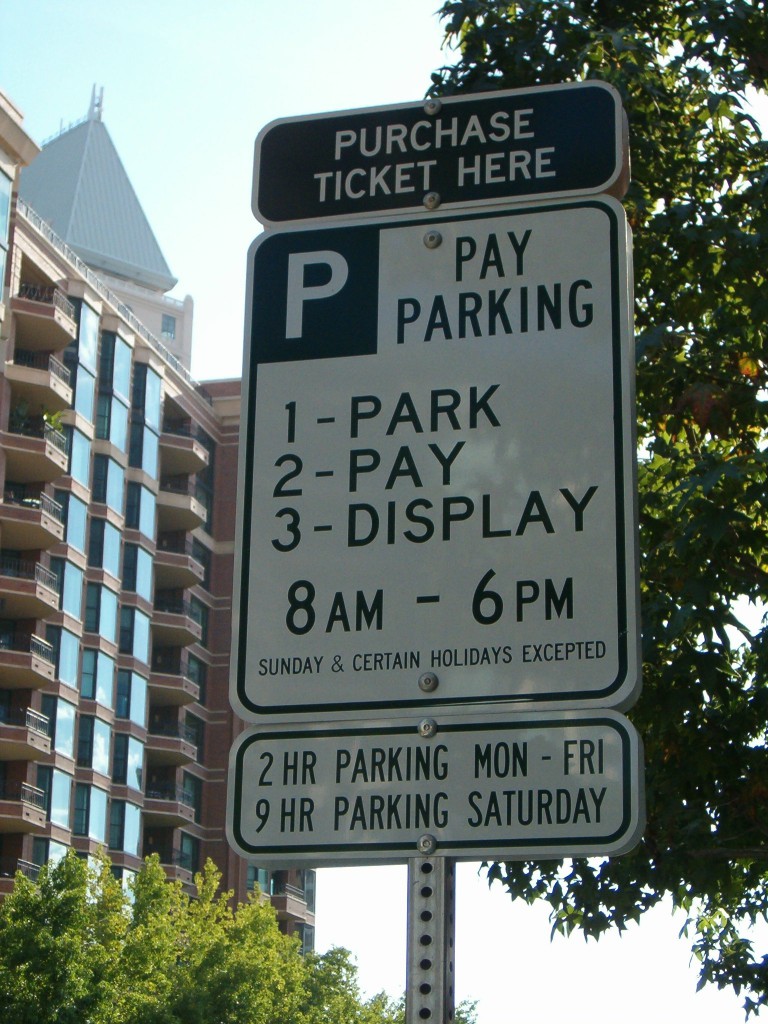Paid-Parking Sign